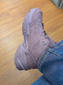 斯凱奇（Skechers）女鞋秋冬機甲鞋二代加絨中高幫運動(dòng)老爹鞋167338 酒紅色/WINE 38 曬單實(shí)拍圖