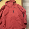 伯希和（Pelliot）[山野經(jīng)典2.0]羽絨三合一沖鋒衣男鵝絨內膽登山服114401041紅XL 曬單實(shí)拍圖