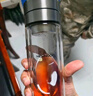 希諾茶水分離玻璃杯2025新款雙層防燙水杯辦公室車載泡茶杯男女士杯子 380ML 本色 雙層防燙9359 曬單實拍圖