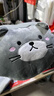 優(yōu)羽卡通動漫暖手抱枕二次元靠墊動物公仔創(chuàng)意暖手捂手抱枕插手保暖 灰色呆萌貓咪 Y 30*25厘米 曬單實拍圖
