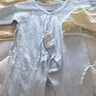 貝瑞加（Babyprints）新生兒連體衣2件裝初生男女寶寶純棉衣服四季內衣A類(lèi)護肚 藍52 曬單實(shí)拍圖