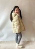 雅鹿三防2025新款兒童羽絨服中長(cháng)款加厚中大童男女童寶寶冬季外套冬裝 米色 省心三防面料 130 曬單實(shí)拍圖