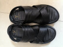 意尔康男鞋软底透气户外休闲拖鞋两用沙滩鞋男士凉鞋 96559W 黑色 42 实拍图