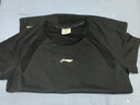 李寧（LI-NING）短袖女T恤運動(dòng)上衣健身瑜伽服透氣網(wǎng)紗短袖跑步上衣黑S/165 曬單實(shí)拍圖
