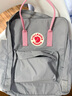 FJALLRAVEN北極狐雙肩包女大容量背包書(shū)包23510-021-312霧灰/粉16L 曬單實(shí)拍圖
