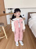 WVD大牌童裝女童套裝2025新款兒童春秋裝洋氣時(shí)髦寶寶洋氣休閑運動(dòng)秋 粉色 110cm 均碼 曬單實(shí)拍圖