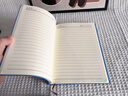 嘉然恒 商務(wù)膚感羊巴皮筆記本本子A5軟皮面記事本筆記本子文具高顏值工作日志會(huì )議記錄本可定制 天藍色 曬單實(shí)拍圖