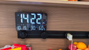 漢時(shí)（Hense）LED大屏電子鐘掛墻客廳數字時(shí)鐘桌面鬧鐘智能對時(shí)掛鐘HW600黑WIFI 曬單實(shí)拍圖