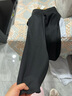 序匠開(kāi)叉微喇叭褲女高腰顯瘦春秋新款通勤風(fēng)彈力西裝褲垂感褲子拖地褲 黑色長(cháng)褲（身高170以下) L  推薦108-120斤選 曬單實(shí)拍圖