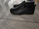 老人頭（LAORENTOU）皮鞋男士牛皮套腳商務(wù)休閑鞋牛筋底耐磨耐滑男單鞋 922986 黑 42 曬單實(shí)拍圖
