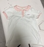 戴維貝拉（DAVE＆BELLA）2025夏裝新款純棉女童t恤兒童短袖上衣女寶寶衣服小童打底套頭衫 藍白條紋【現(xiàn)貨】 120 cm（建議身高110-120cm） 曬單實拍圖