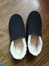 3514保暖羊毛布鞋老人鞋套腳款男士爸爸鞋冬季加厚棉鞋 黑色 44  曬單實(shí)拍圖