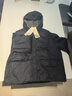斯琴（siqin）2024春季新品女藏藍純棉連帽拉鏈休閑夾克棉服外套BDCS020139 藏藍 M 曬單實拍圖