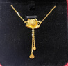 周大福蓮花荷花 足金黃金吊墜項(xiàng)鏈(工費(fèi):620計(jì)價(jià))EOF1149生日禮物 45cm 足金 約7.45g 曬單實(shí)拍圖