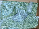 亦朵印花真絲連衣裙女綠色杭州品牌桑蠶絲裙子夏 碧山 XL 曬單實(shí)拍圖