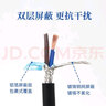 佰冠 二三四芯屏蔽線rvvp2 3 4芯*0.2 30.5 0.75 1.5信號(hào)線控制音頻軟護(hù)套電纜 屏蔽線4X0.3平方100米 曬單實(shí)拍圖