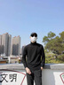諾梵婕毛衣男冬季加絨保暖休閑一體絨2024新款打底套頭針織衫加厚上衣男 [加絨]369高領毛衣-黑色 XL (建議125-145斤) 曬單實拍圖