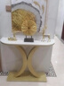 OTHER最新款玄關(guān)桌高端意式入戶(hù)正對門(mén)玄關(guān)柜家用條案輕奢進(jìn)門(mén)巖板玄關(guān) 香檳金120*35*85cm 曬單實(shí)拍圖