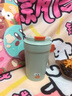 沃德百惠（WORTHBUY）高顏值水杯女生隨手杯夏季便攜學(xué)生杯子兒童牛奶杯專(zhuān)用塑料杯水壺 天青色 360ml 1個(gè) 曬單實(shí)拍圖