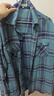 moussy 【趙昭儀同款】女裝新品美式格紋LOGO襯衫028IS430-3091 110藍色 均碼 曬單實(shí)拍圖
