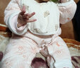 歡喜小熊 嬰兒連體衣幼兒春秋裝新生滿(mǎn)月百天哈衣爬服寶寶衣服加厚棉服 日光橙 80cm (建議10-18月身高73-80cm) 曬單實(shí)拍圖