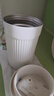 名創(chuàng  )優(yōu)品保溫杯高顏值咖啡杯男女便攜隨行雙飲學(xué)生吸管水杯子外帶2025新款 生椰白385ml【無(wú)縫內膽】 曬單實(shí)拍圖