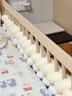 諄梧嬰兒床護欄包邊麻花床圍防撞軟包防撞條兒童寶寶春秋拼接床圍擋 單股象牙白5m長(cháng) 【A類(lèi)品質(zhì) 輕柔舒適】 曬單實(shí)拍圖