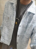 安初夏小香風(fēng)夾克外套男士休閑套裝春秋季韓系衣服男裝痞帥氣休閑三件套 【三件套】藍(lán)色+純棉長(zhǎng)T白+白褲 XL 曬單實(shí)拍圖