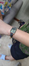 丹尼爾惠靈頓（DanielWellington）dw手表女 復古小方表石英女士手表歐美腕表 生日禮物送女友 方塊小綠表-黑色皮帶-DW00100446 曬單實(shí)拍圖