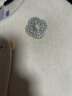She's茜子凡爾賽鏡廊奢華方圓扇形胸針別針胸花高檔絲巾扣生日禮物女 珍珠白H0 曬單實(shí)拍圖