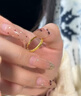 中國黃金（CHINA GOLD）黃金戒指女士足金日照金山對戒純金生日禮物送女友老婆 足金日照金山女戒指約2.0g 曬單實(shí)拍圖
