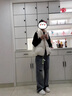 CamalgOri少女中學(xué)生羽絨綿服馬甲學(xué)生女立領(lǐng)無帽寬松背心可外穿坎肩顯瘦款 黑色 XL 建議120-138斤 曬單實拍圖