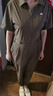 KOLON SPORT/可隆連體褲闊腿 女子戶外防潑水休閑露營(yíng)運(yùn)動(dòng)拉鏈褲子 LKOP4MT576-BR 棕色 S 160/84A 曬單實(shí)拍圖
