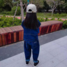 G.DUCKKIDS小黃鴨童裝女童套裝秋裝兒童牛仔套裝休閑運動(dòng)牛仔外套兩件套春秋 A015牛仔套裝-深藍色gqqqksc 130 建議7~8歲【120-130cm】 曬單實(shí)拍圖