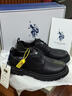U.S. POLO ASSN.保羅男鞋休閑皮鞋英倫風(fēng)男士商務(wù)正裝鞋黑色系帶鞋子男 曬單實(shí)拍圖