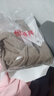 恒源祥高檔新款羊毛衫女半高領(lǐng)短款毛衣寬松顯瘦百搭大碼針織打底衫 半高領(lǐng)-駝色 厚款 4XL 150-160斤 曬單實(shí)拍圖
