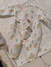 婧麒（JOYNCLEON）嬰兒連體衣春秋款新生兒純棉長袖爬服哈衣初生寶寶睡衣 Jlt200711 曬單實拍圖