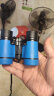 博视乐（Boshile）双筒儿童望远镜袖珍高倍高清户外旅游生日六一圣诞新年礼物望眼镜 4x30蓝色 实拍图