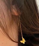 海上羅孚黃金蝴蝶耳釘女士2024新款時尚999足金耳線送女友送閨蜜生日禮物 耳線盒子定金 曬單實拍圖