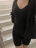 幸棉連身褲女收腹提臀塑型衣細(xì)腰修身肌底衣吊帶連體塑身美體衣女 黑色 S (80-100斤) 曬單實(shí)拍圖