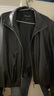 UR2025冬季新款女裝流光風(fēng)皮質(zhì)立領(lǐng)短款超寬松外套UWU150018 黑色 M 曬單實(shí)拍圖