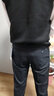 柒牌男裝西褲男25商務(wù)正裝直筒褲職業(yè)長褲子 中灰（升級犀牛褶） 30 (165) 【110-120斤】 曬單實拍圖