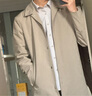 ZIOZIA春季新品男裝中長(cháng)款單排扣風(fēng)衣經(jīng)典卡其色外套 卡其色 100 曬單實(shí)拍圖
