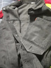 宗獅猴 干活穿工地電焊工防燙耐磨工作服男長(zhǎng)袖牛仔夾克外套上衣 灰色 3XL 曬單實(shí)拍圖