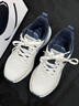 邦特運動(dòng)鞋鞋子跑步鞋透氣網(wǎng)面輕便防滑耐磨休閑鞋 白藍（棉） 45 曬單實(shí)拍圖