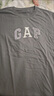 GAP女裝2025夏季新款純棉彩色膠印logo短袖T恤常規(guī)休閑上衣765994 灰白色 S (160/80A) 亞洲尺碼 曬單實(shí)拍圖