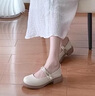 達芙妮法式瑪麗珍女鞋2025新款夏季淺口單鞋女晚晚風軟底粗跟高跟鞋皮鞋 杏色【舒適中跟3.5CM】 37 曬單實拍圖