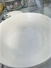 浩雅釉下彩景德鎮陶瓷餐具面碗湯碗大號飯碗簡(jiǎn)約 純白6英寸4個(gè)裝 曬單實(shí)拍圖