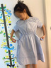 E·LAND KIDS衣戀【博主同款】夏日多巴胺夏季新品女學(xué)院風(fēng)泡泡袖連衣裙 L/Blue淺藍(lán)色/51 140 cm 曬單實(shí)拍圖