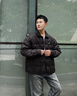 Calvin KleinJeans【防水】秋冬男士ck格子絎縫襯衫領(lǐng)鴨絨羽絨服J326805 BEH-太空黑 M 曬單實(shí)拍圖